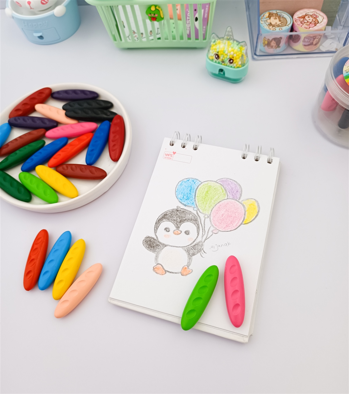 مدادشمعی 12 رنگ ضدآب - Image 3