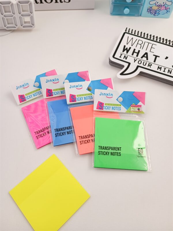 استیک نوت شفاف رنگی